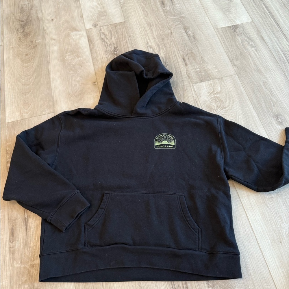 Classic Black Hoodie with Logo